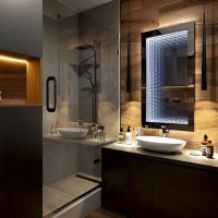 Зеркало Галактика 600х800 LED подсветка, выключатель-датчик на движение REDO